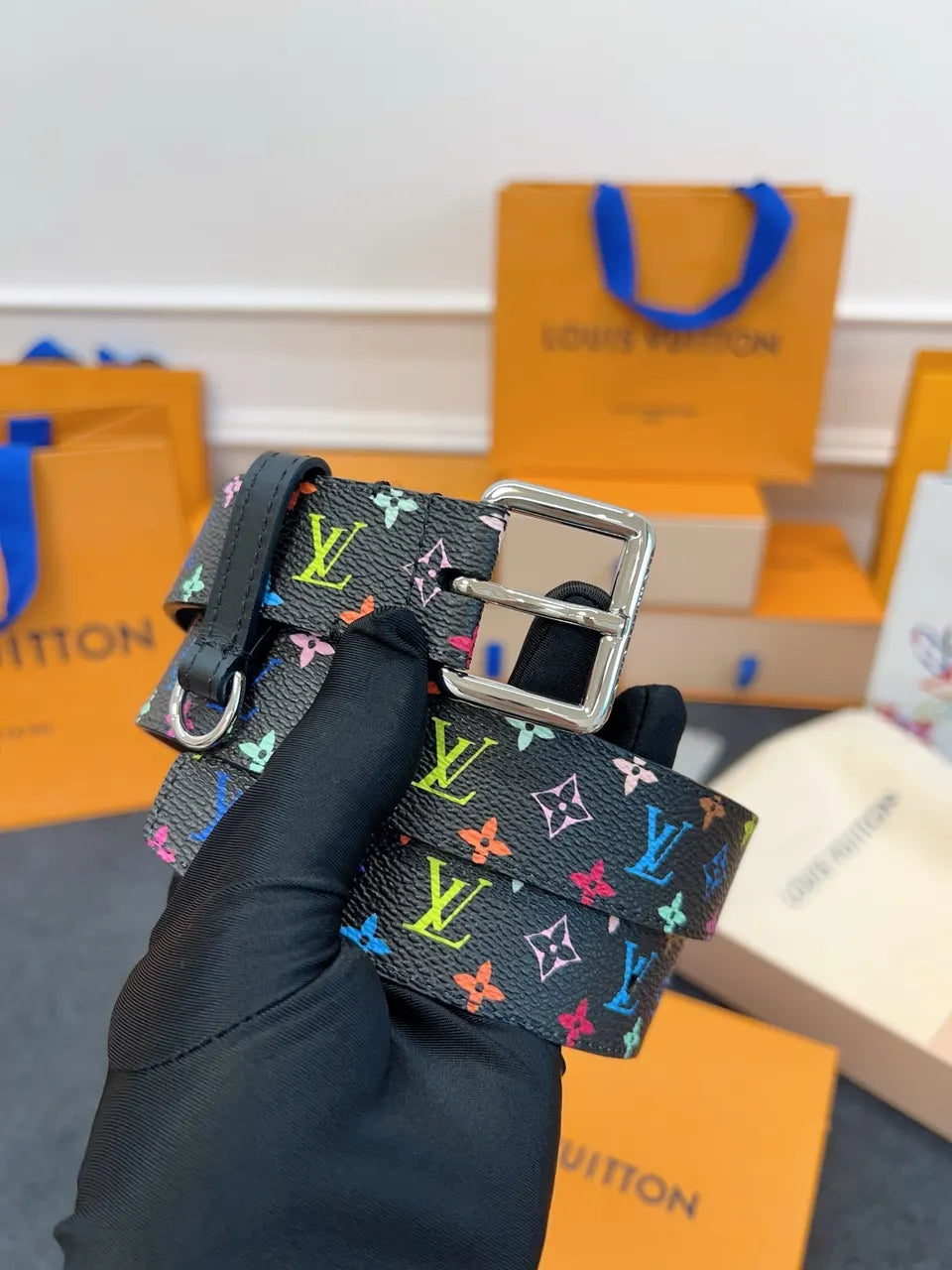 LV D-Ring Multicolor Belt