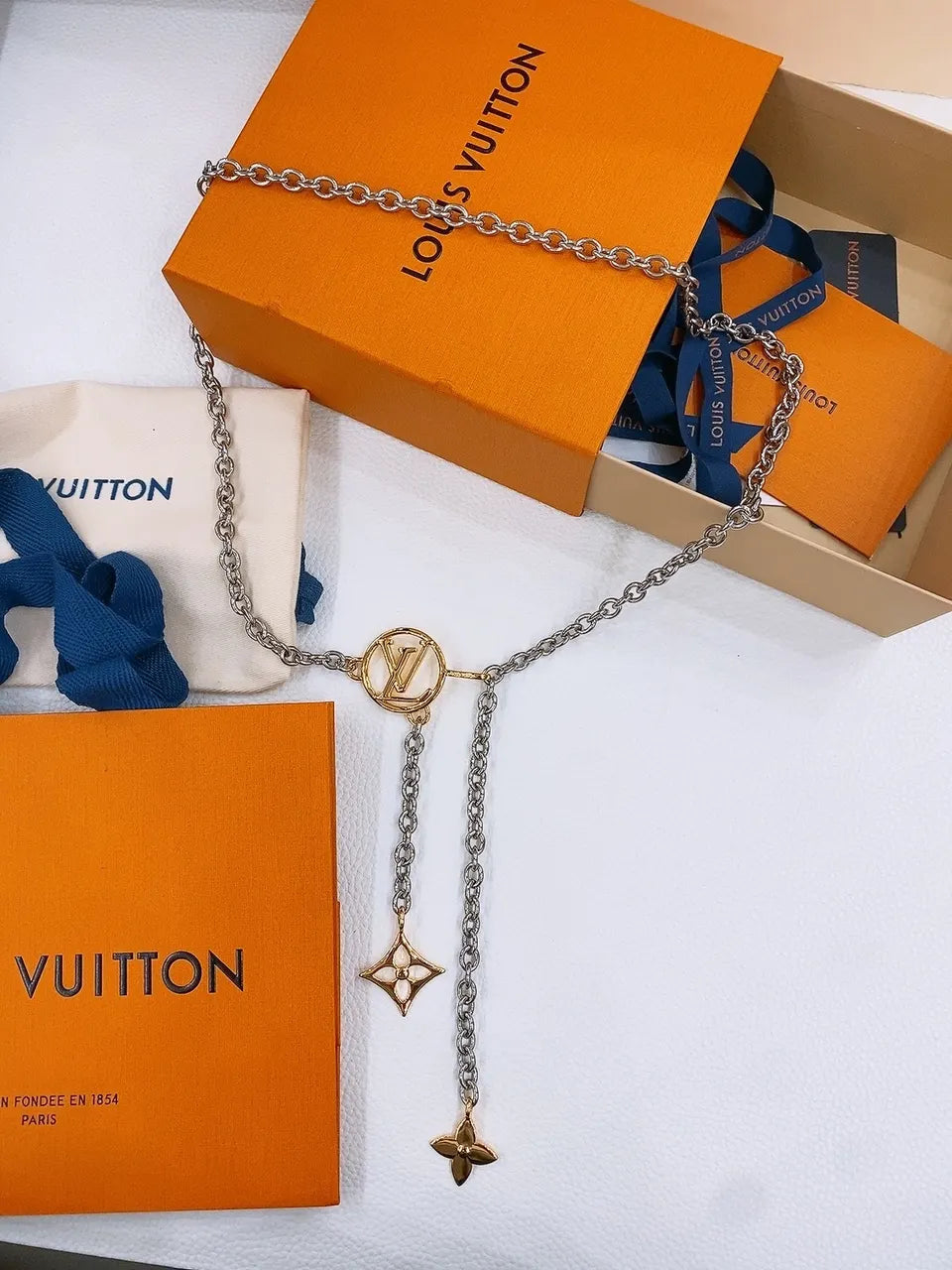 Louis Vuitton Silver Chain Belt - Hình 6