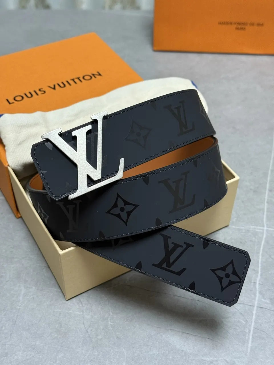 Louis Vuitton Shadow Belt Silver