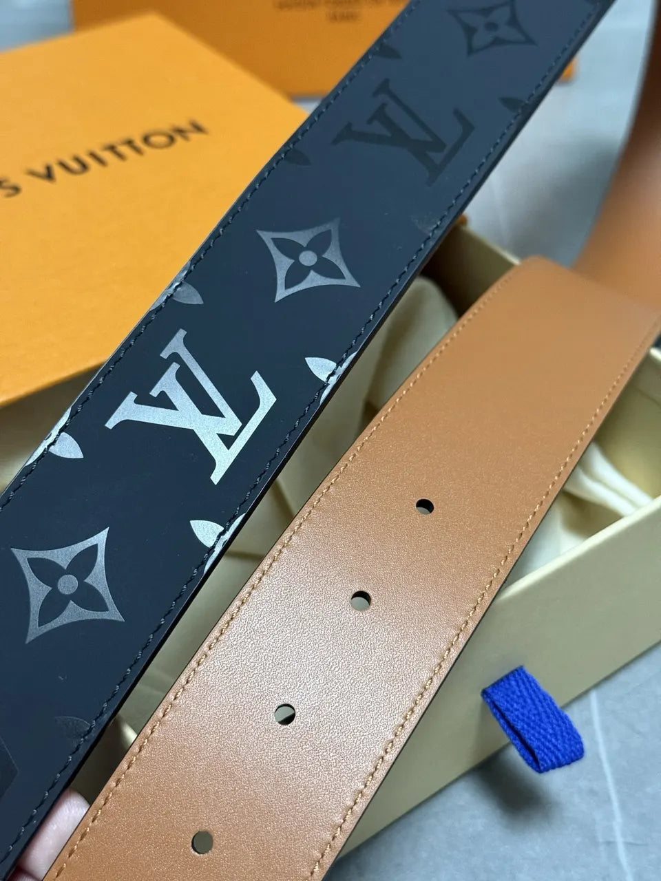 Louis Vuitton Shadow Belt Silver - Hình 8