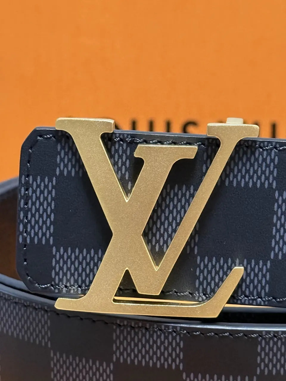 Louis Vuitton Damier Infini Belt Gold - Hình 5