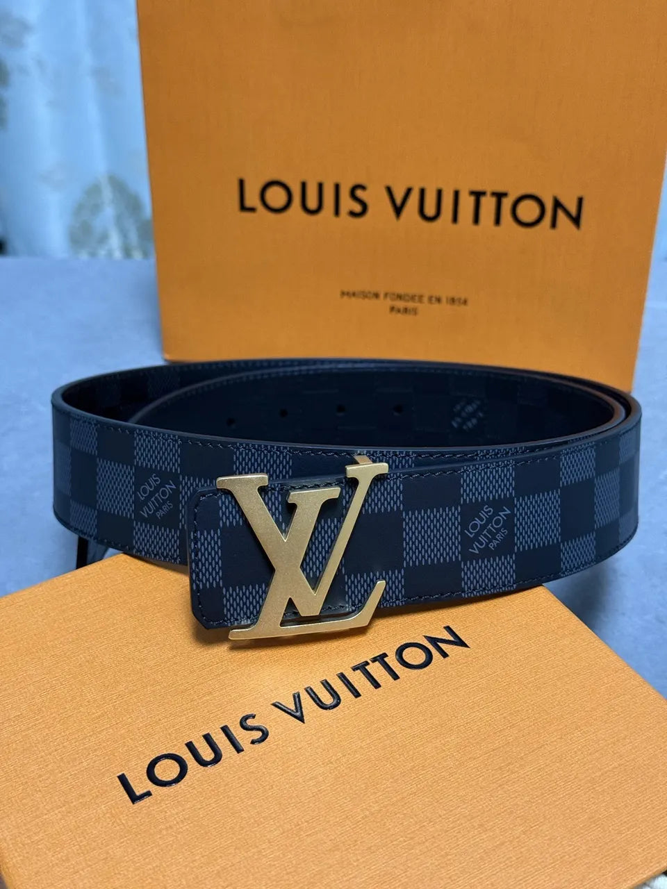 Louis Vuitton Damier Infini Belt Gold - Hình 10
