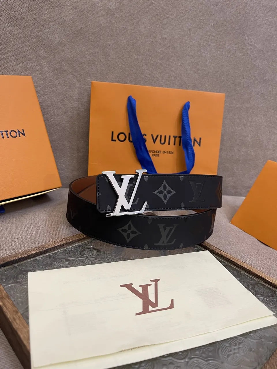 Louis Vuitton Embossed Monogram Belt