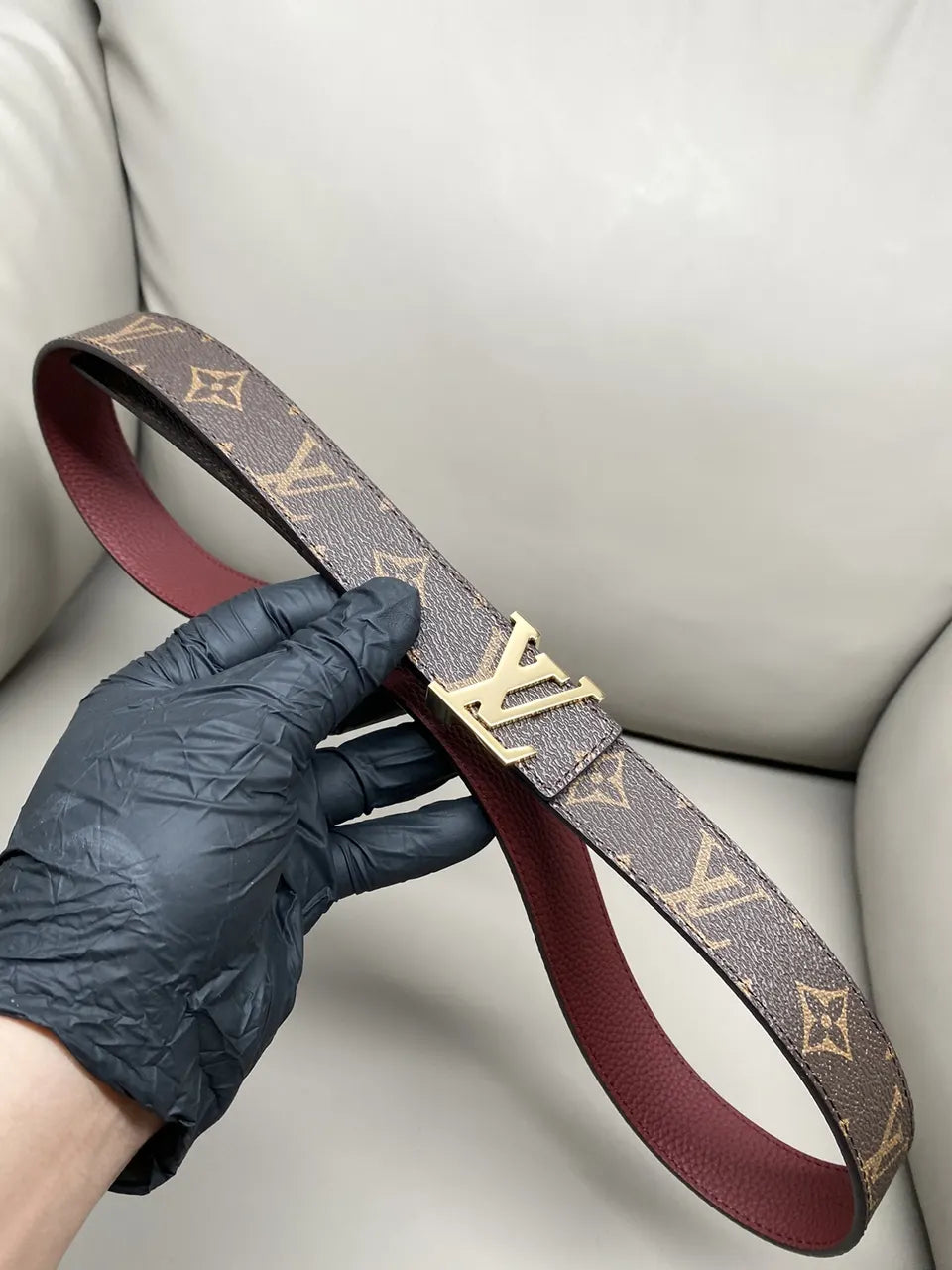 Louis Vuitton Monogram Belt reversible - Hình 3