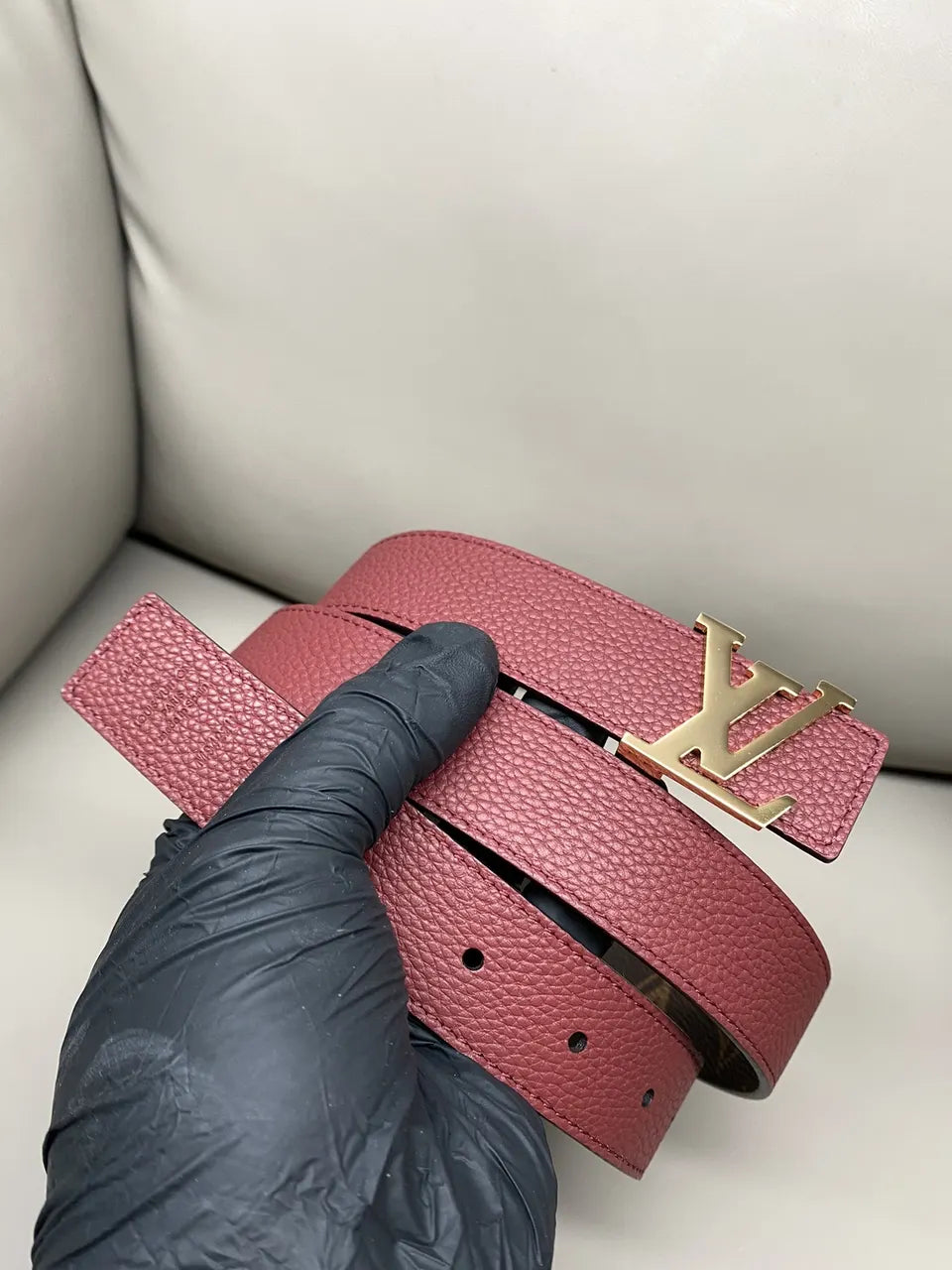 Louis Vuitton Monogram Belt reversible - Hình 6