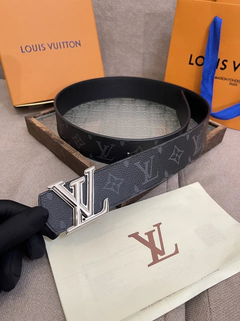 Louis Vuitton Monogram Shadow Belt - Hình 4
