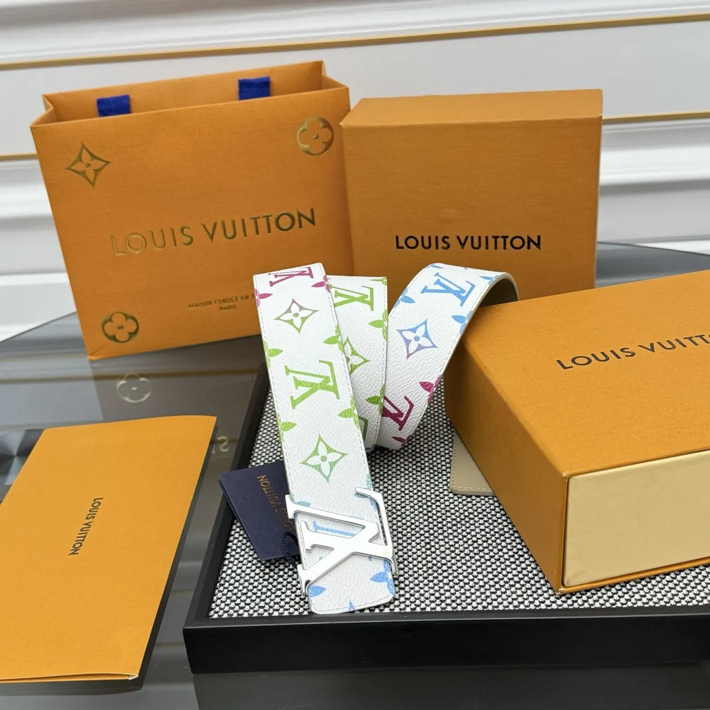 LV White Monogram Belt - Hình 2