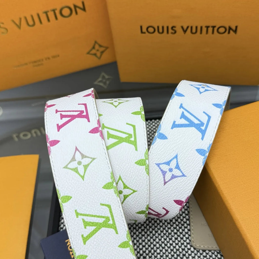 LV White Monogram Belt - Hình 3
