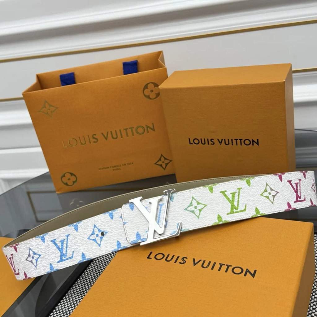 LV White Monogram Belt - Hình 4