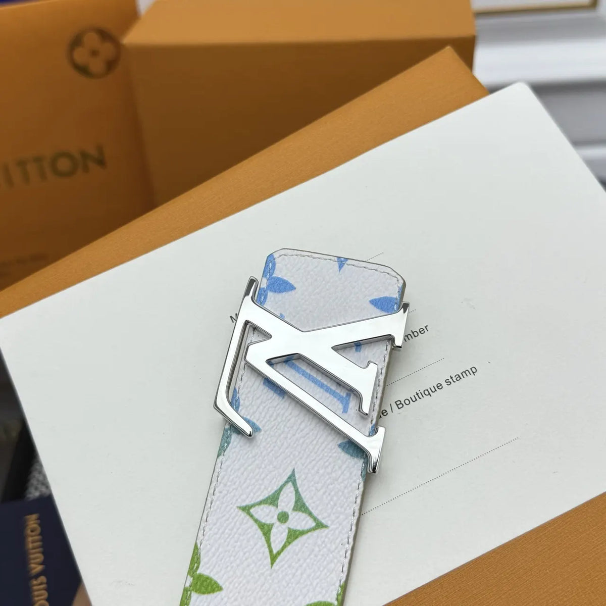 LV White Monogram Belt - Hình 7