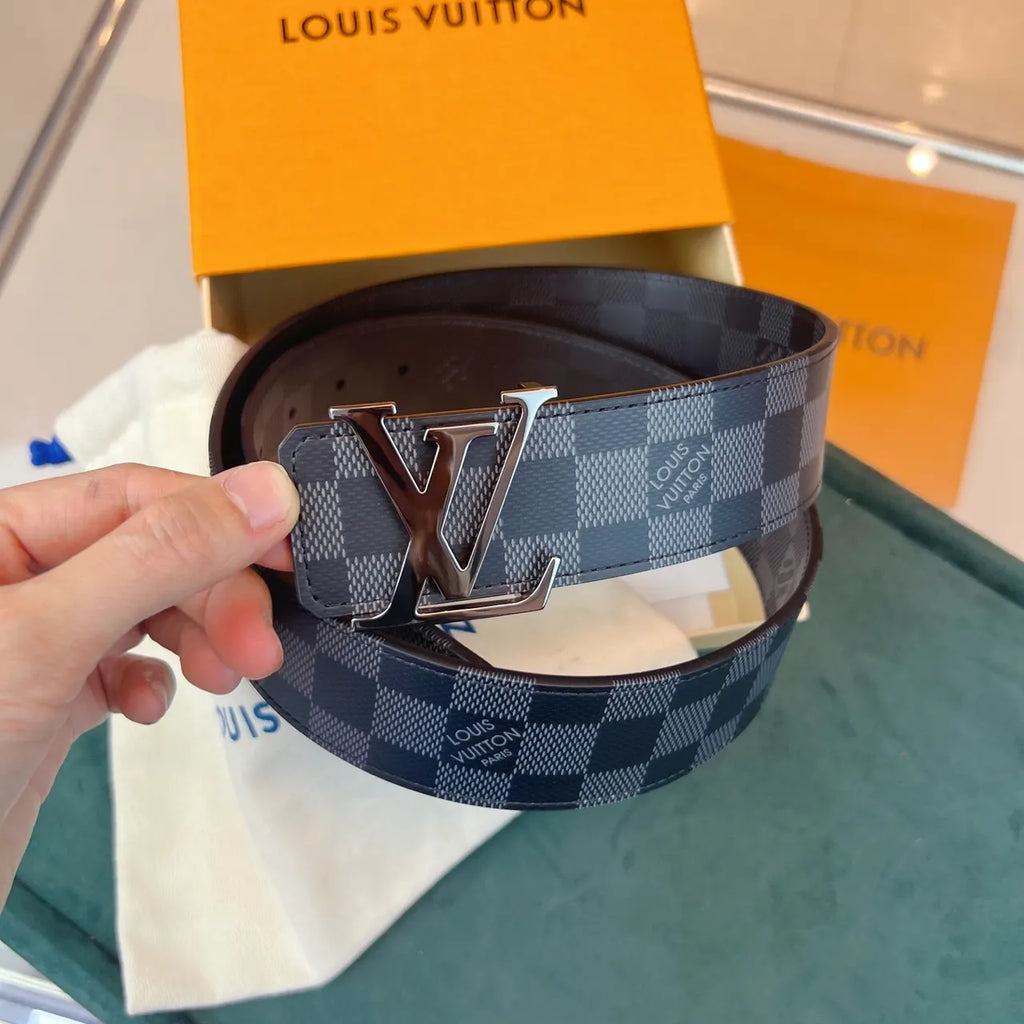 lv Louis Vuitton Damier Graphite Belt - Hình 2