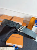 damier Louis Vuitton Graphite Belt