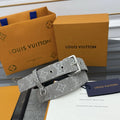 Louis Vuitton Gray Denim Belt