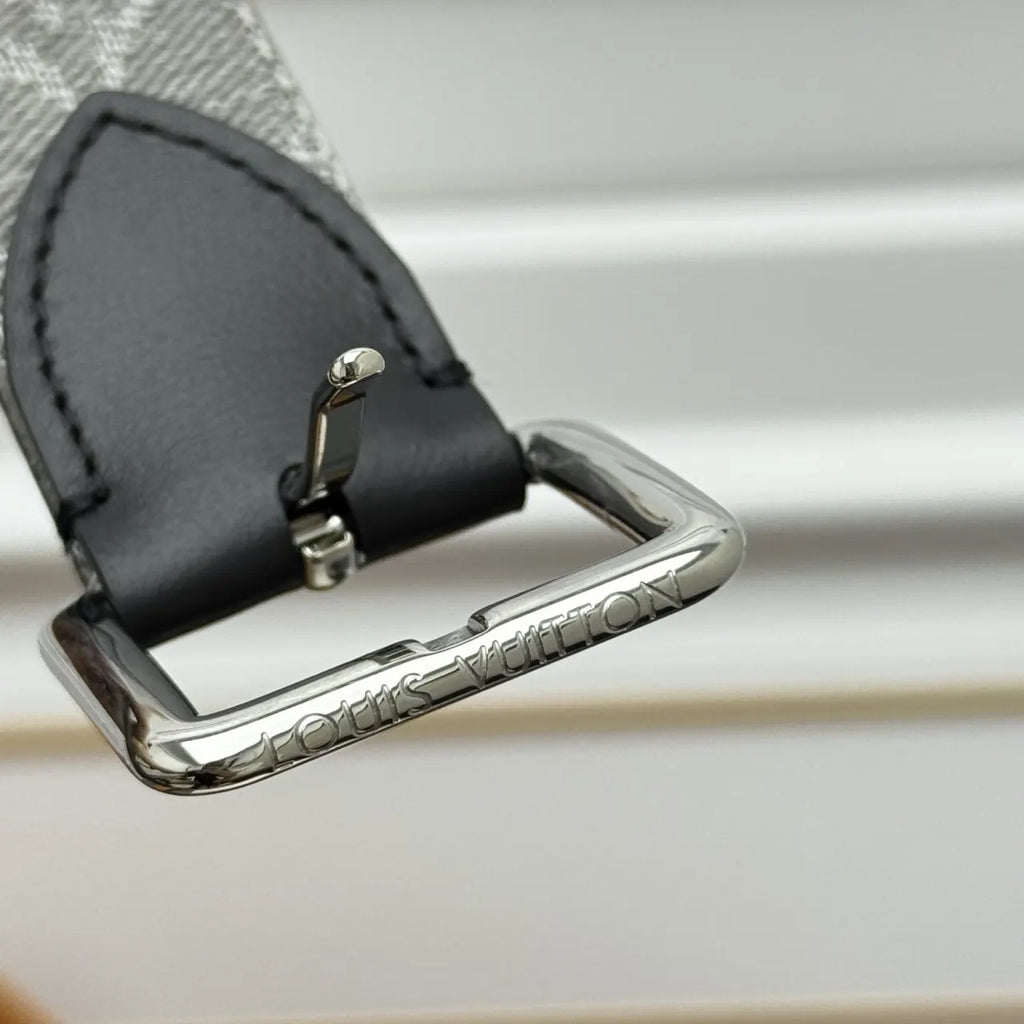 Louis Vuitton Gray Denim Belt - Hình 6