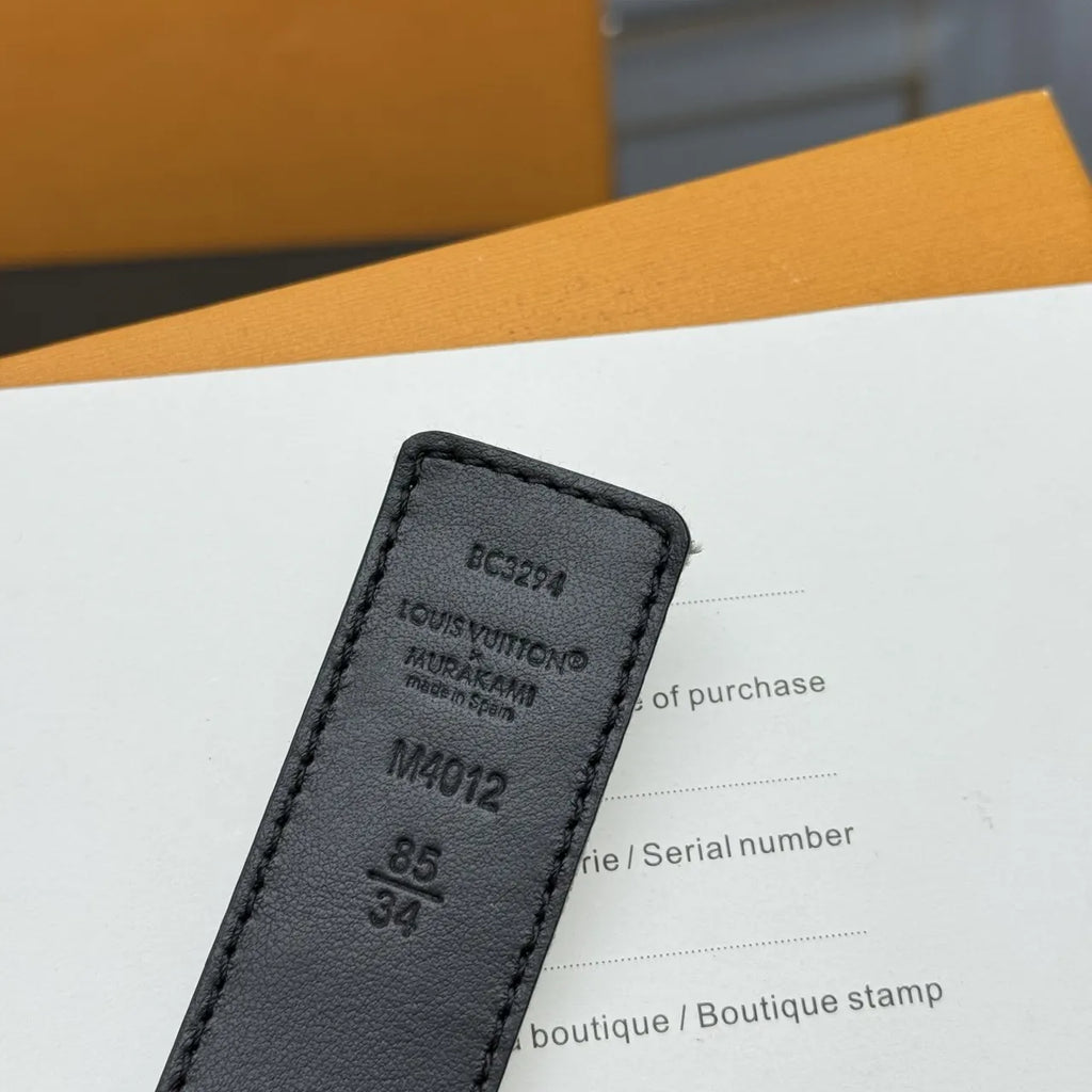 Louis Vuitton Gray Denim Belt - Hình 9