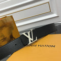 Louis Vuitton Black Grain Leather Belt