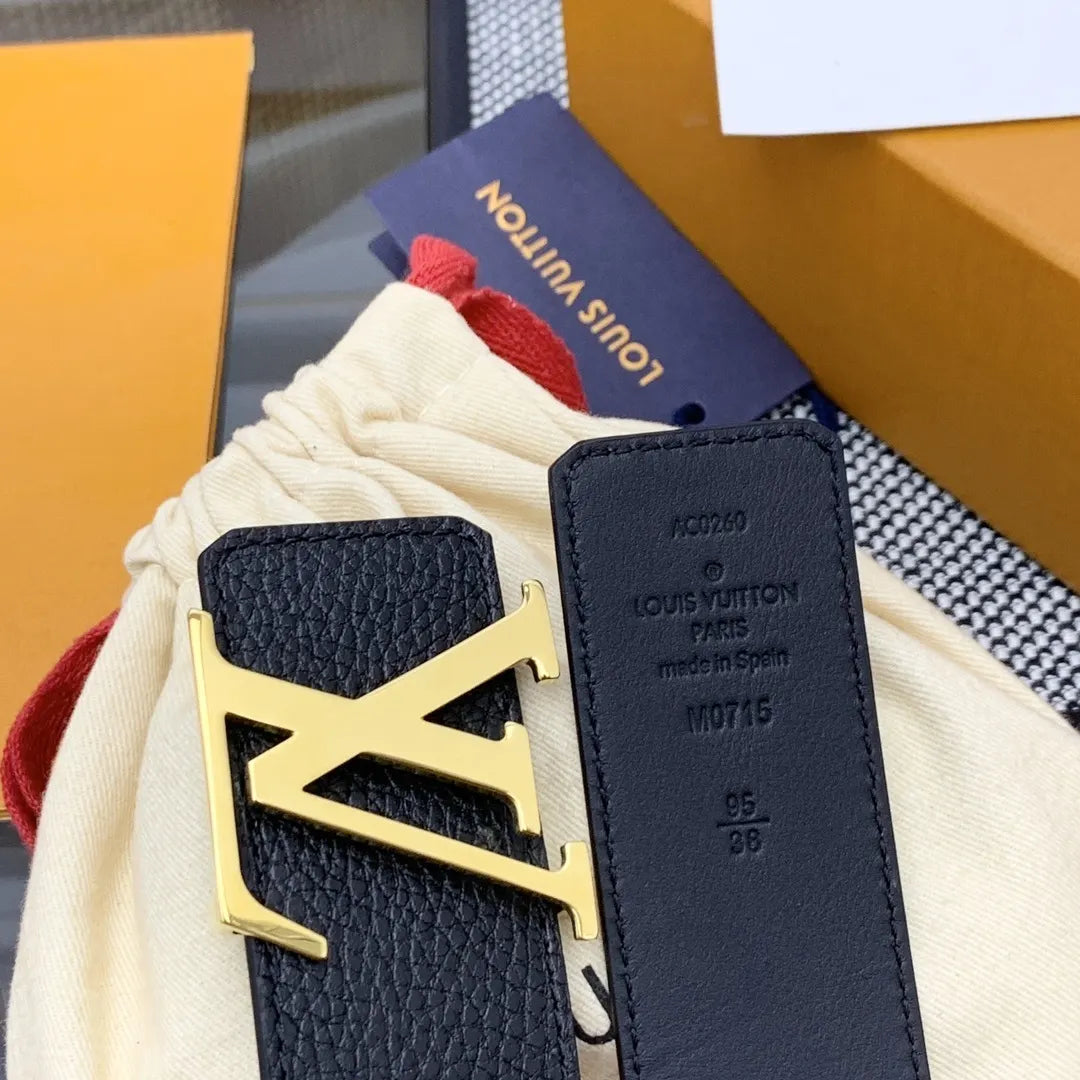 Louis Vuitton Grain Leather Belt - Hình 5