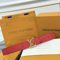 Louis Vuitton Red Monogram Belt