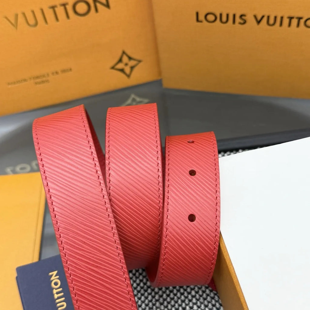 Louis Vuitton Red Epi Belt - Hình 5
