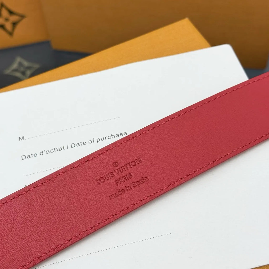 Louis Vuitton Red Epi Belt - Hình 8