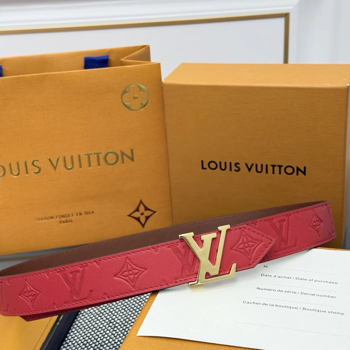 Louis Vuitton Red Belt
