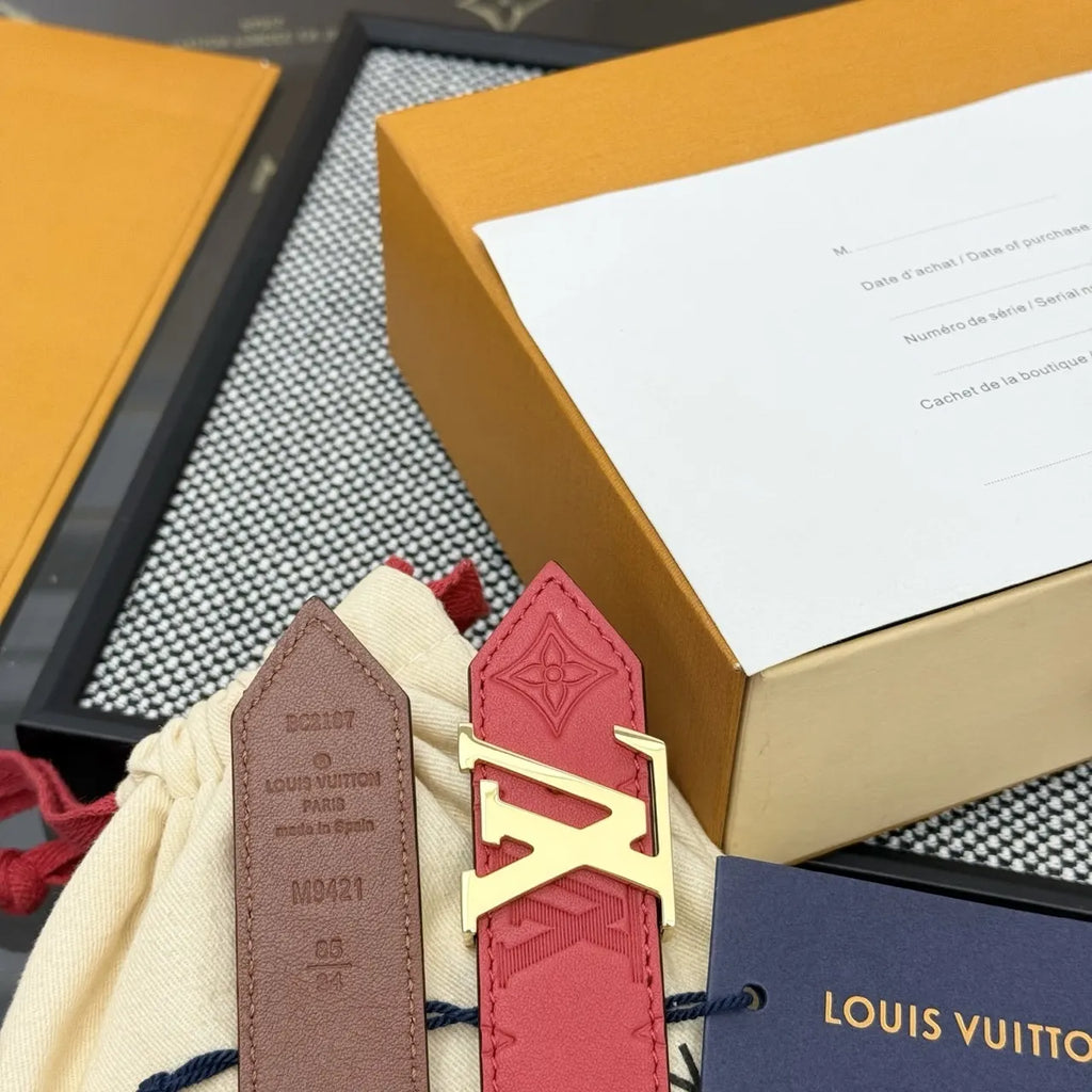 Louis Vuitton Red Belt - Hình 2