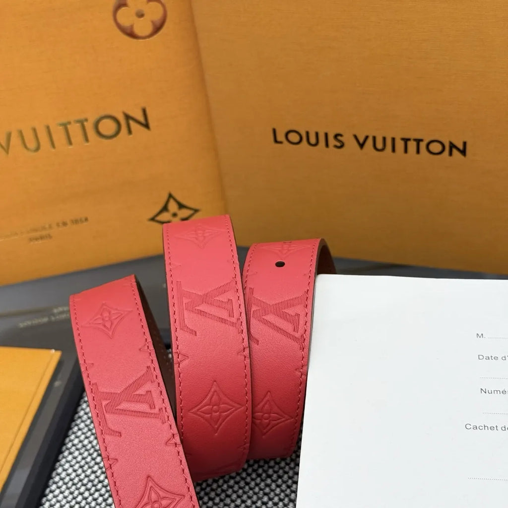 Louis Vuitton Red Belt - Hình 6
