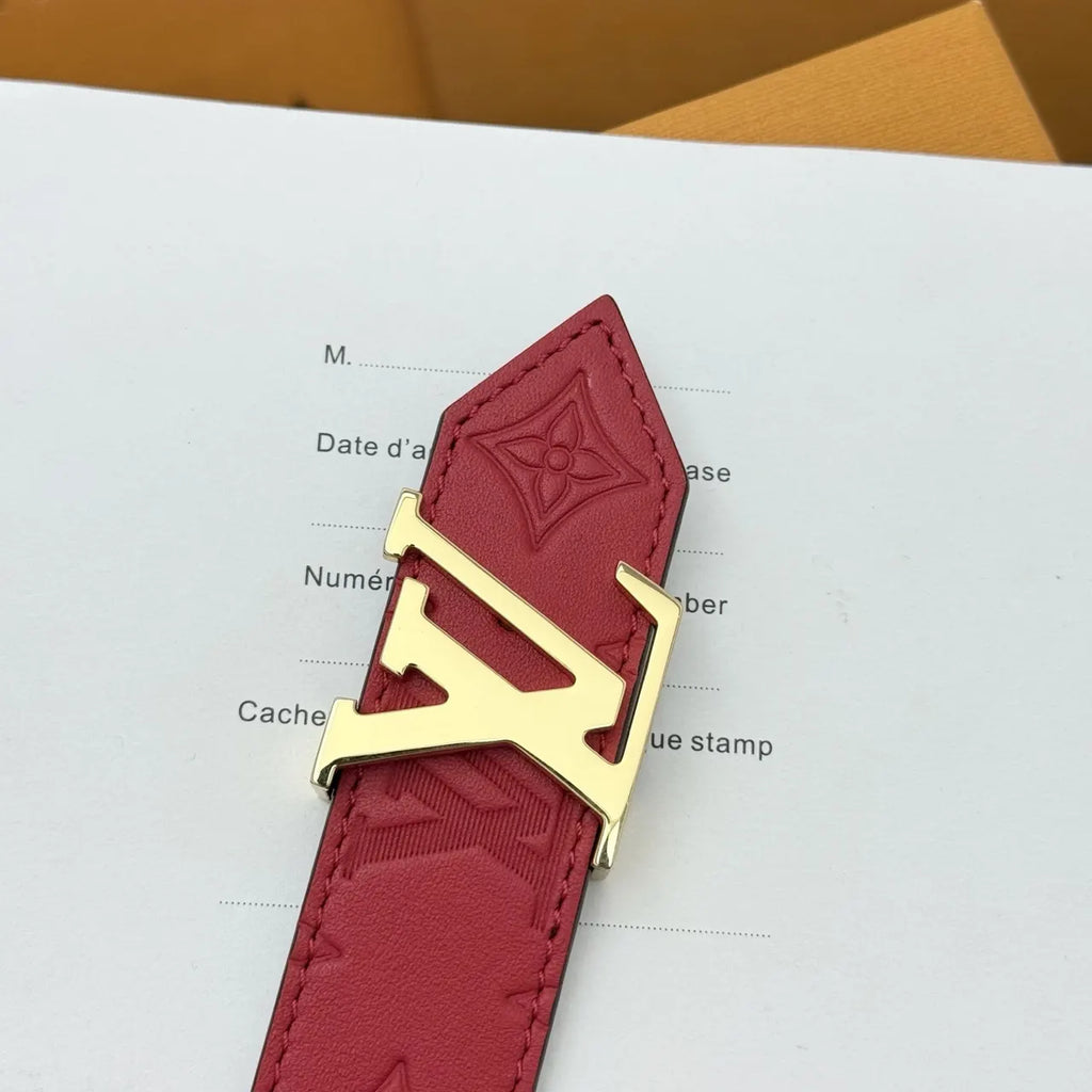 Louis Vuitton Red Belt - Hình 7