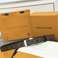Louis Vuitton Monogram Eclipse Belt silver