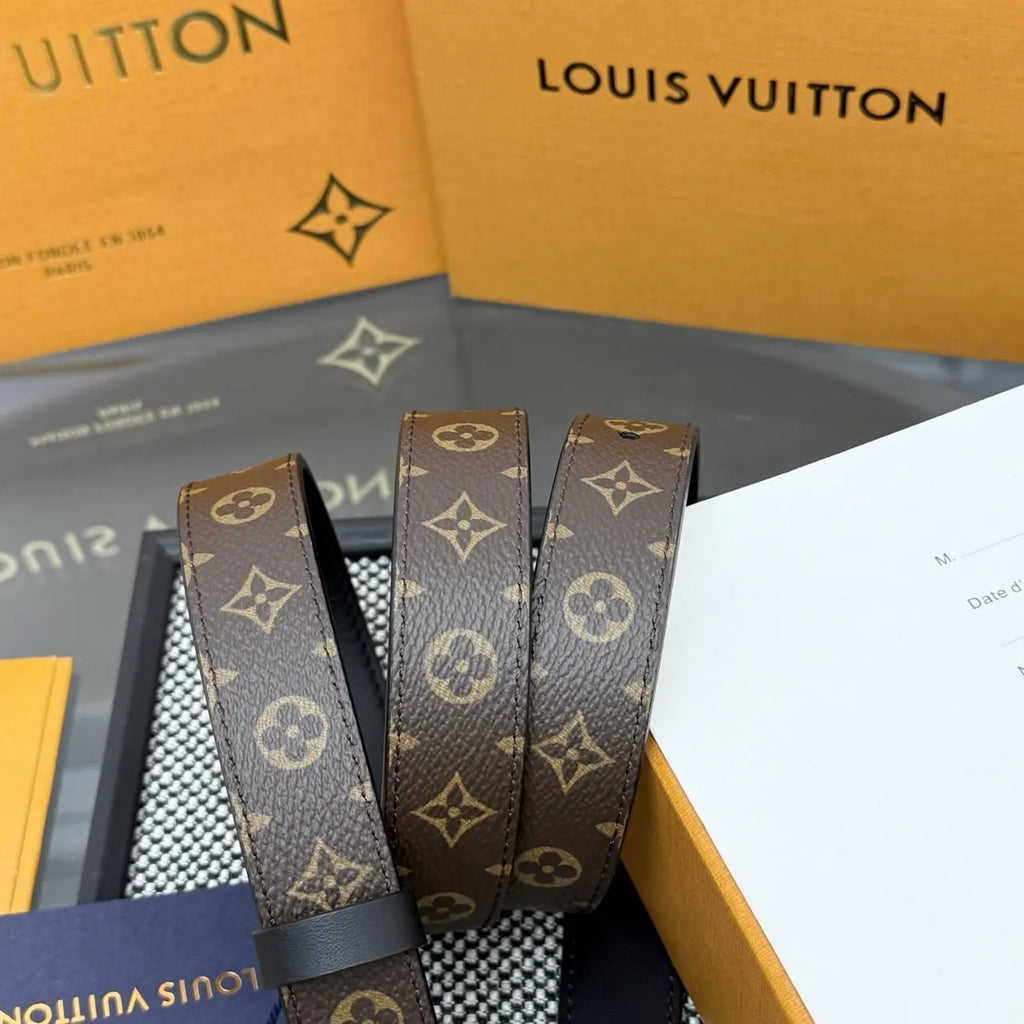 Louis Vuitton Monogram Eclipse Belt silver - Hình 6