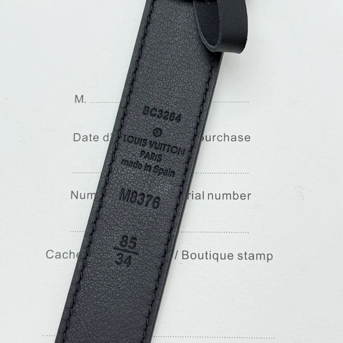Louis Vuitton Monogram Eclipse Belt silver - Hình 7