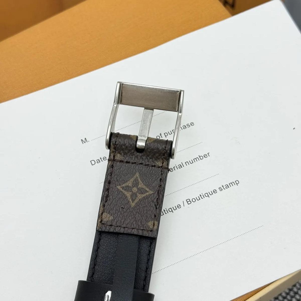 Louis Vuitton Monogram Eclipse Belt silver - Hình 8