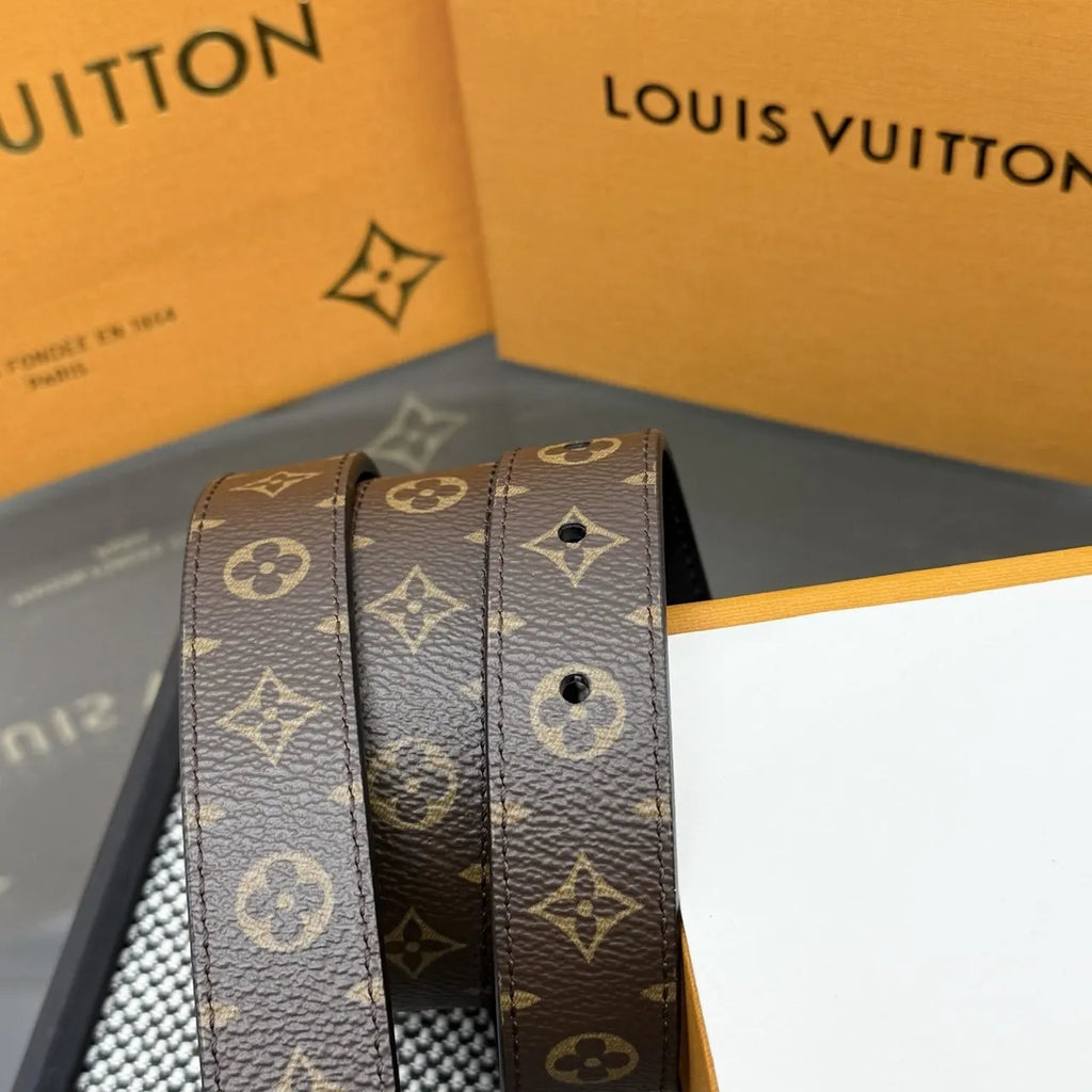 reversible Louis Vuitton Monogram Belt - Hình 6