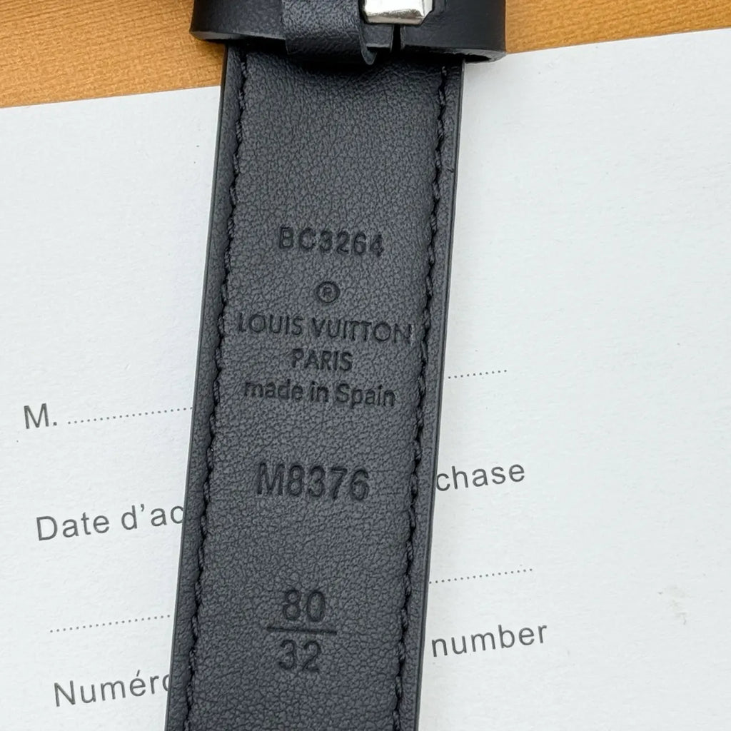 reversible Louis Vuitton Monogram Belt - Hình 7