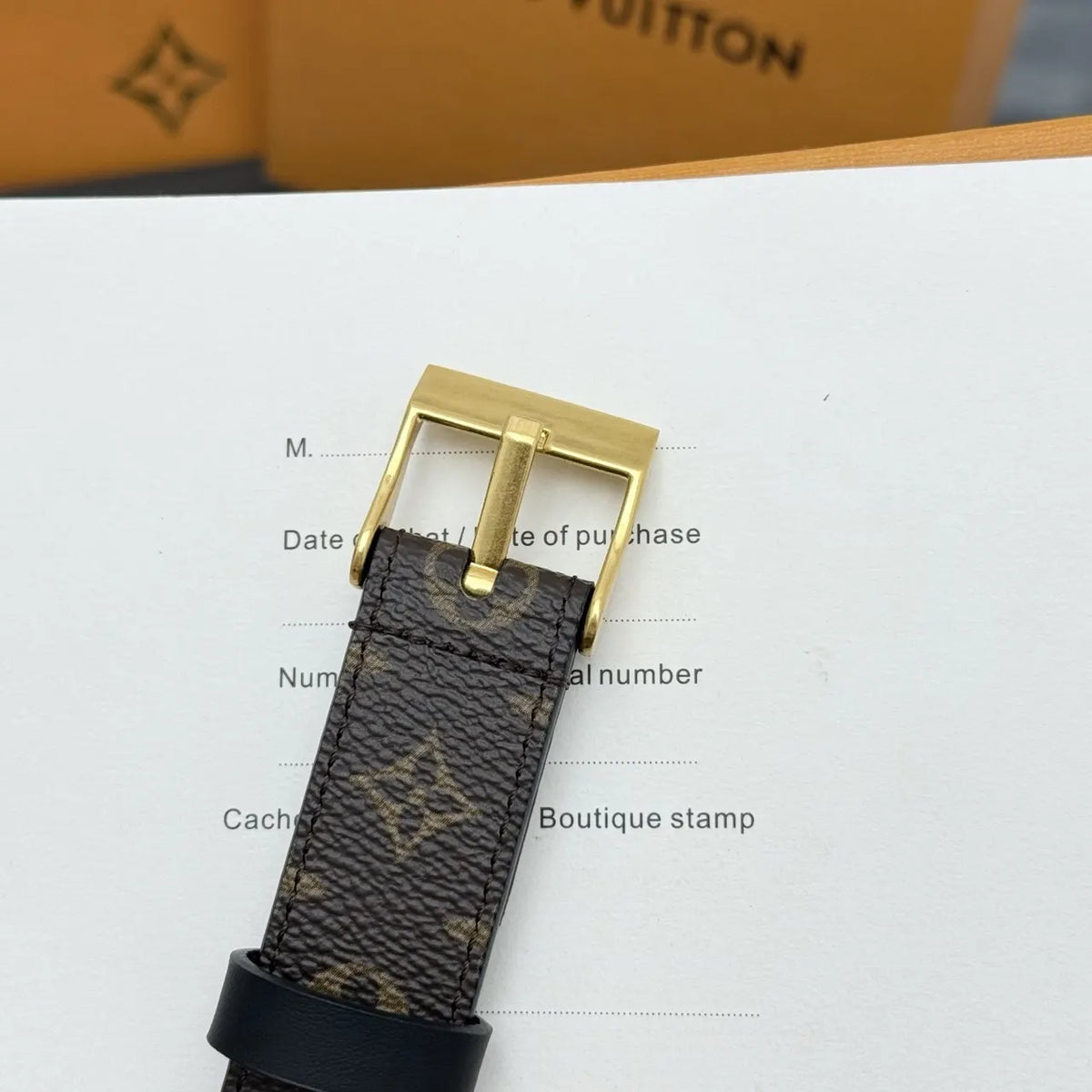 reversible Louis Vuitton Monogram Belt - Hình 9