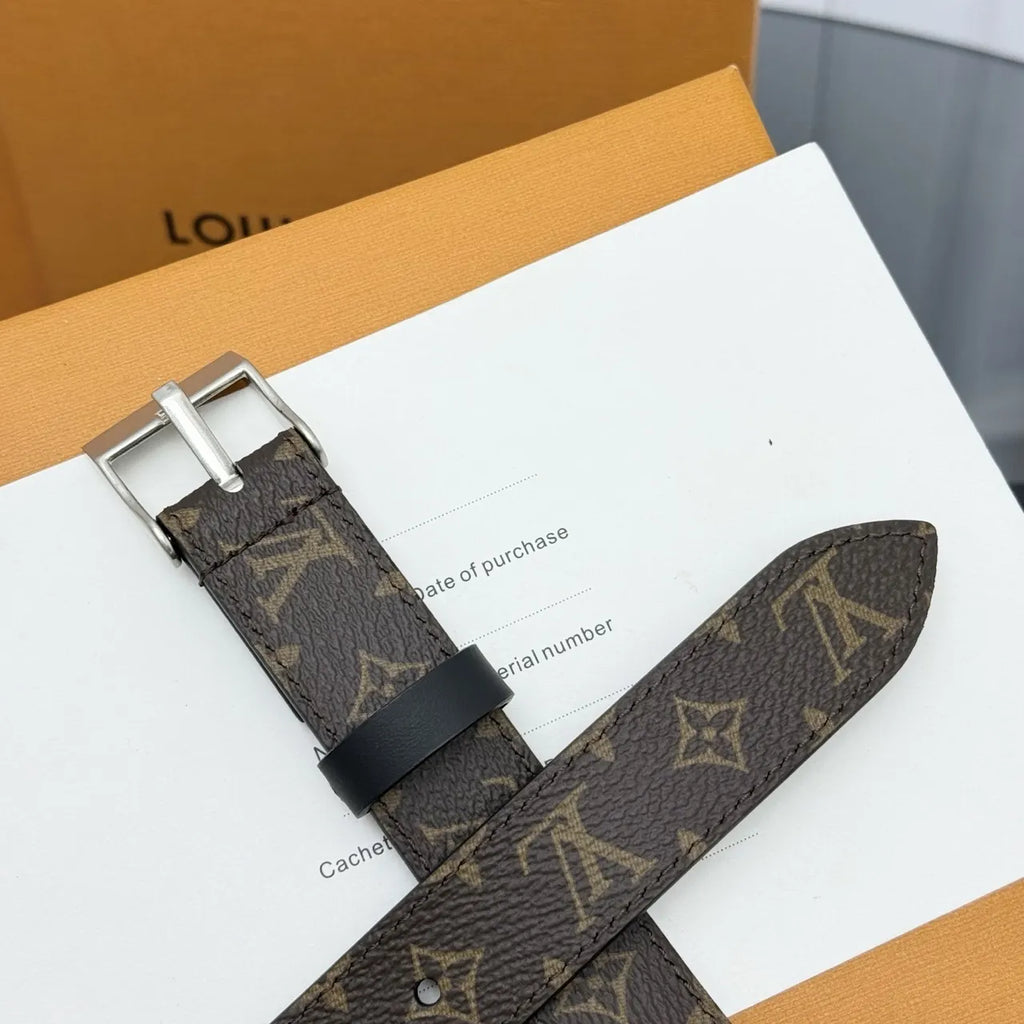 monogram Louis Vuitton Reversible Belt - Hình 3