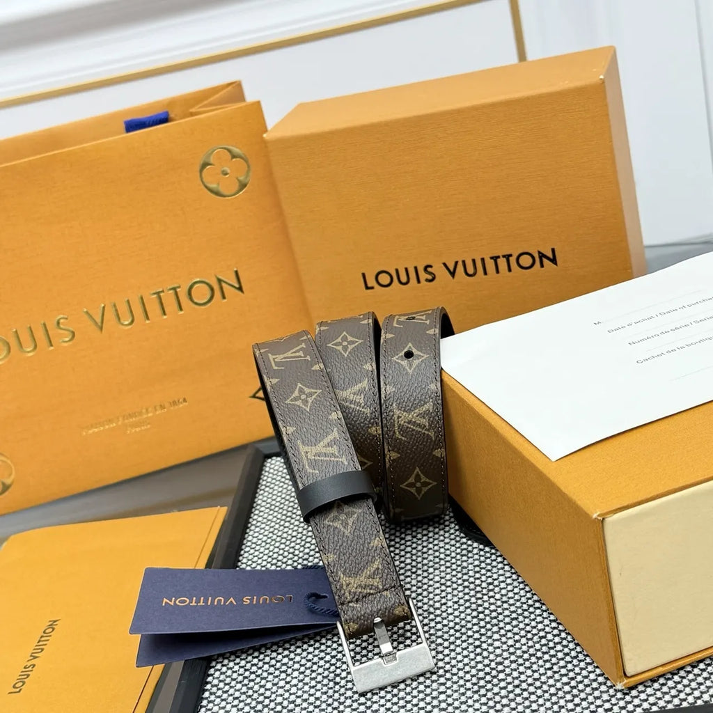 monogram Louis Vuitton Reversible Belt - Hình 5