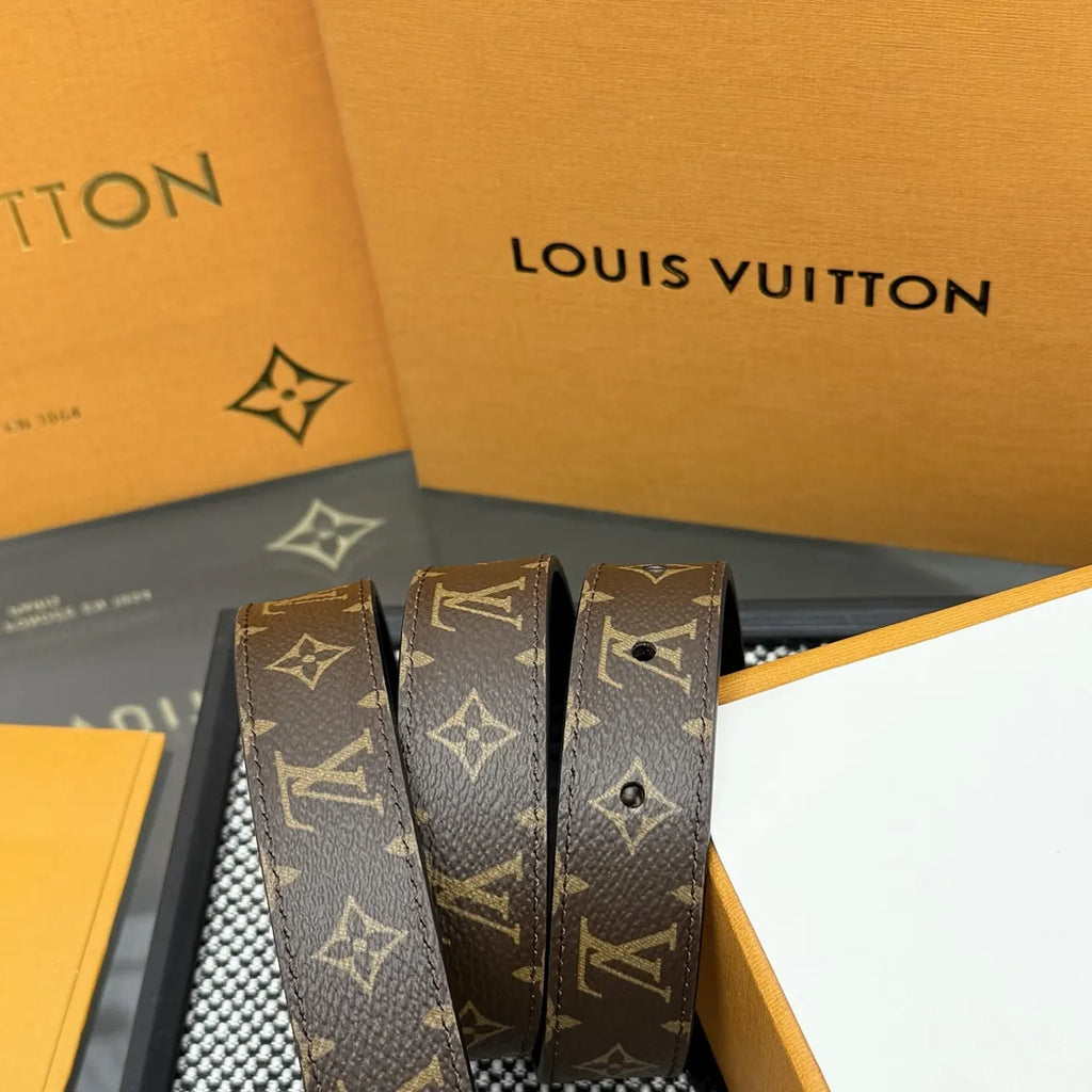 monogram Louis Vuitton Reversible Belt - Hình 6