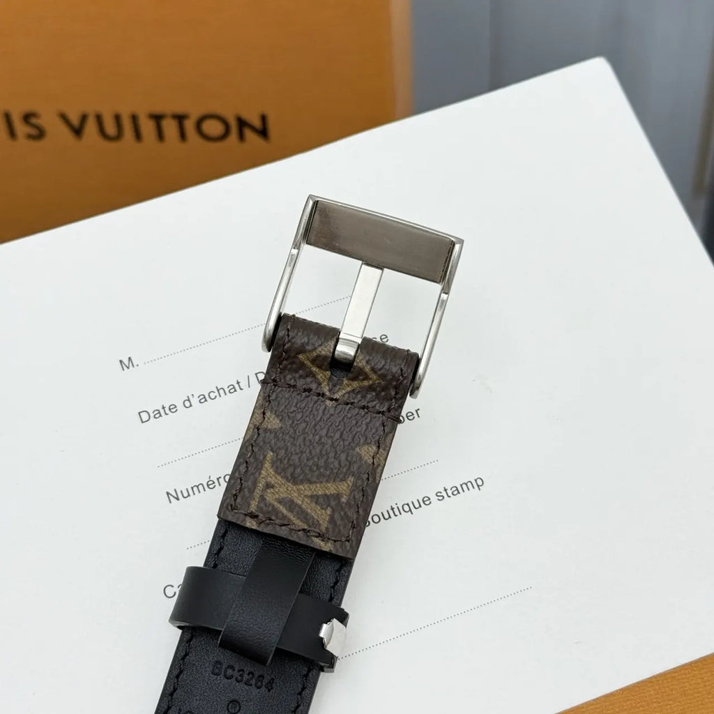 monogram Louis Vuitton Reversible Belt - Hình 8