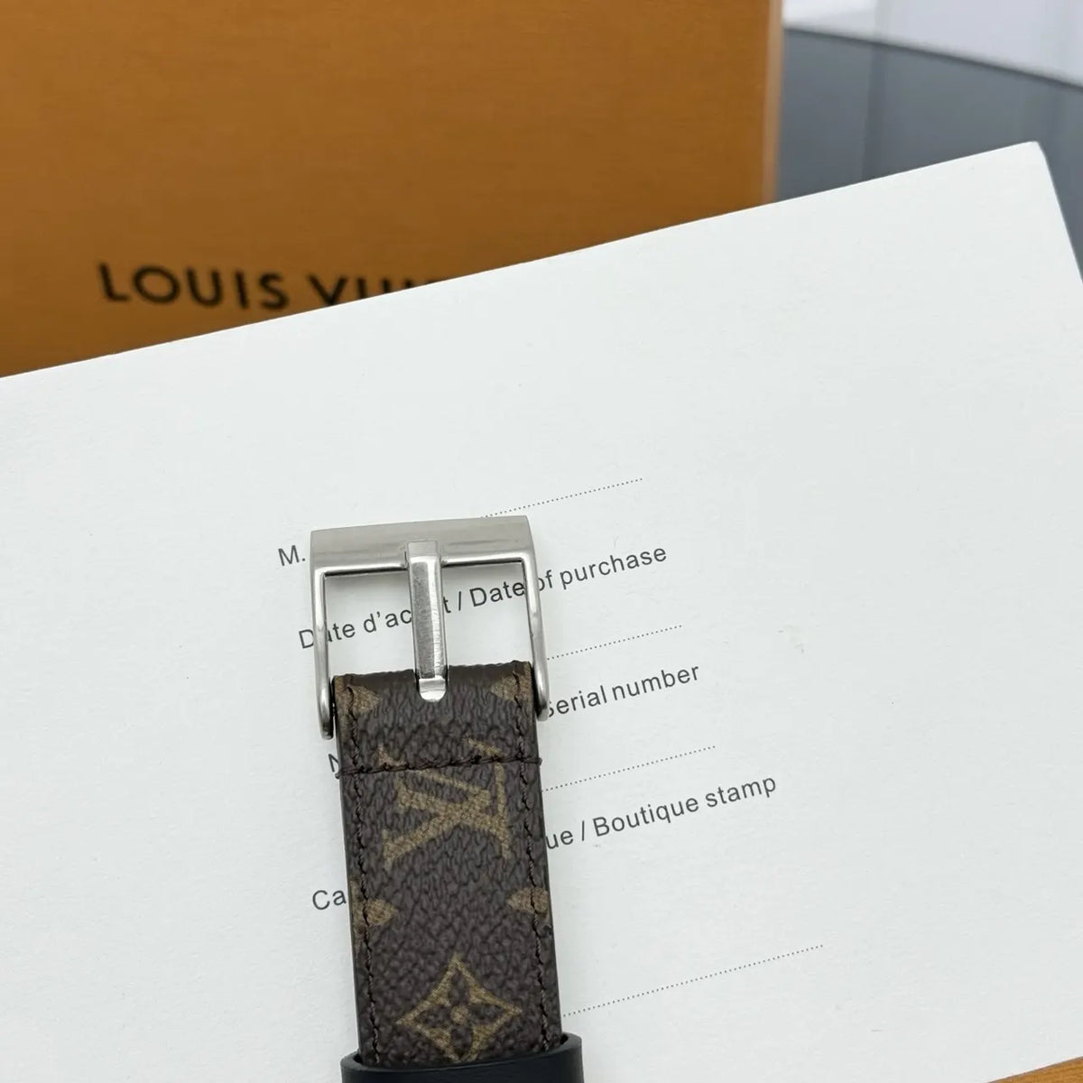 monogram Louis Vuitton Reversible Belt - Hình 9