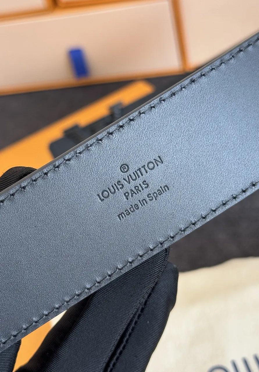 Louis Vuitton Black Epi Leather Belt - Hình 5