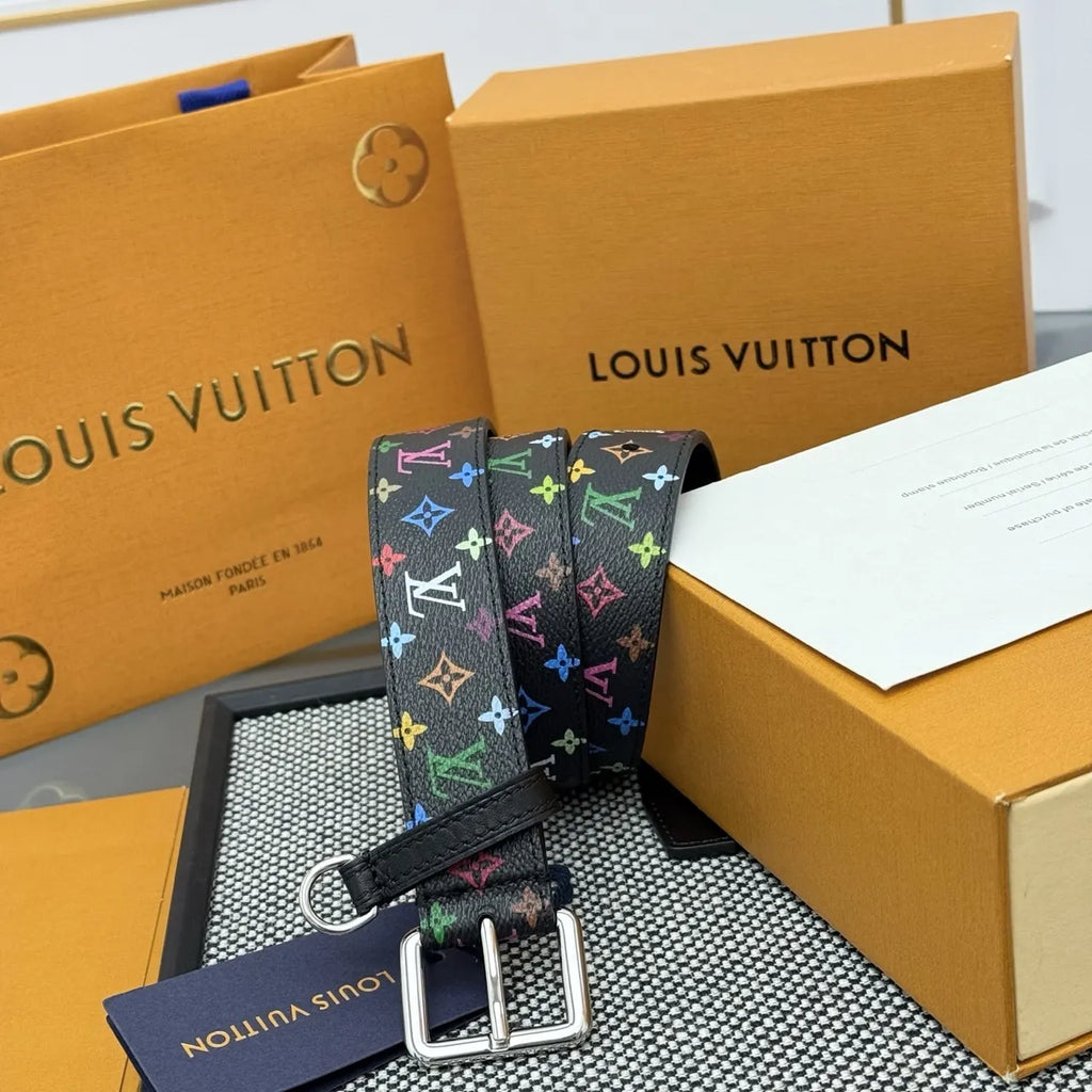 Louis Vuitton Multicolor Monogram Belt - Hình 2