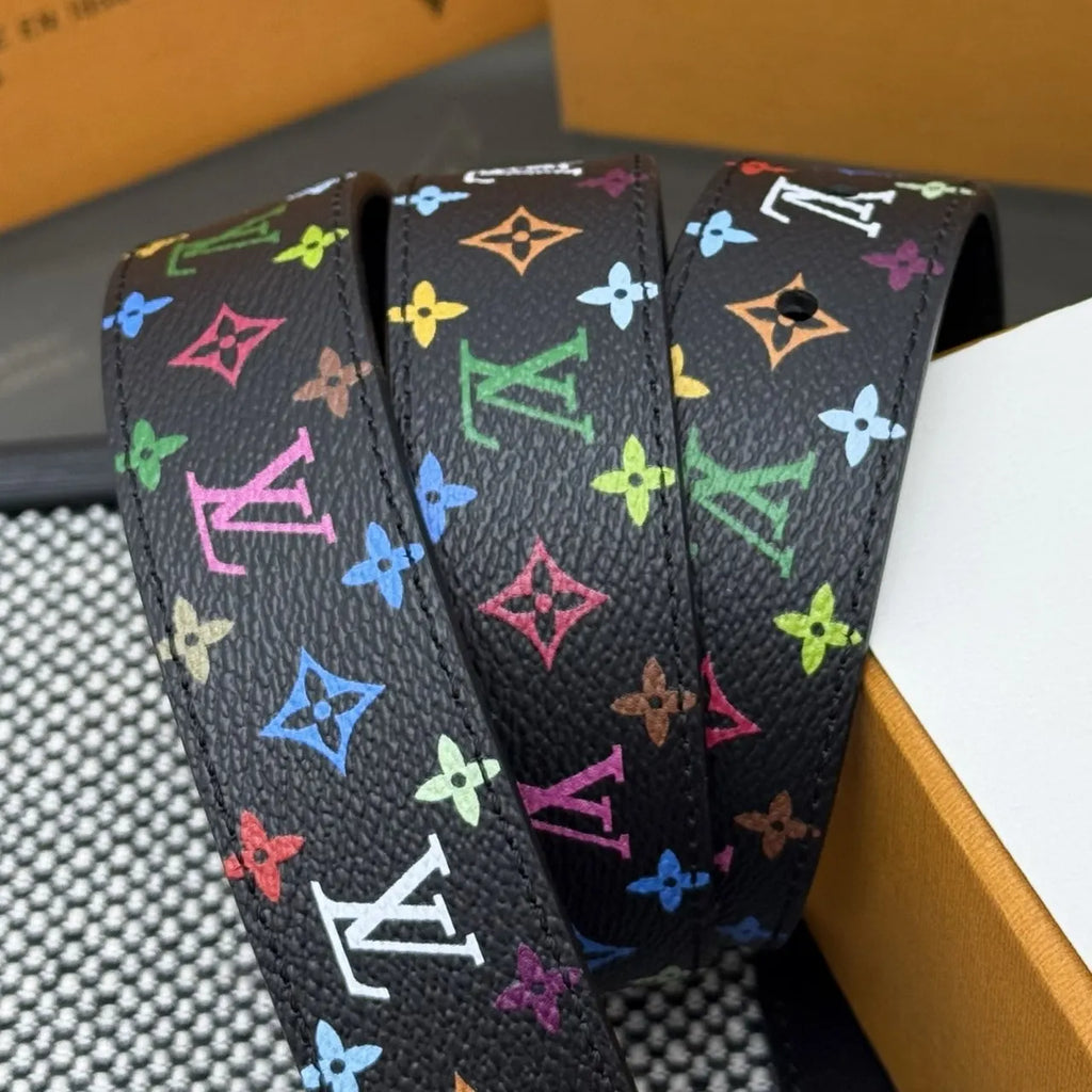 Louis Vuitton Multicolor Monogram Belt - Hình 3