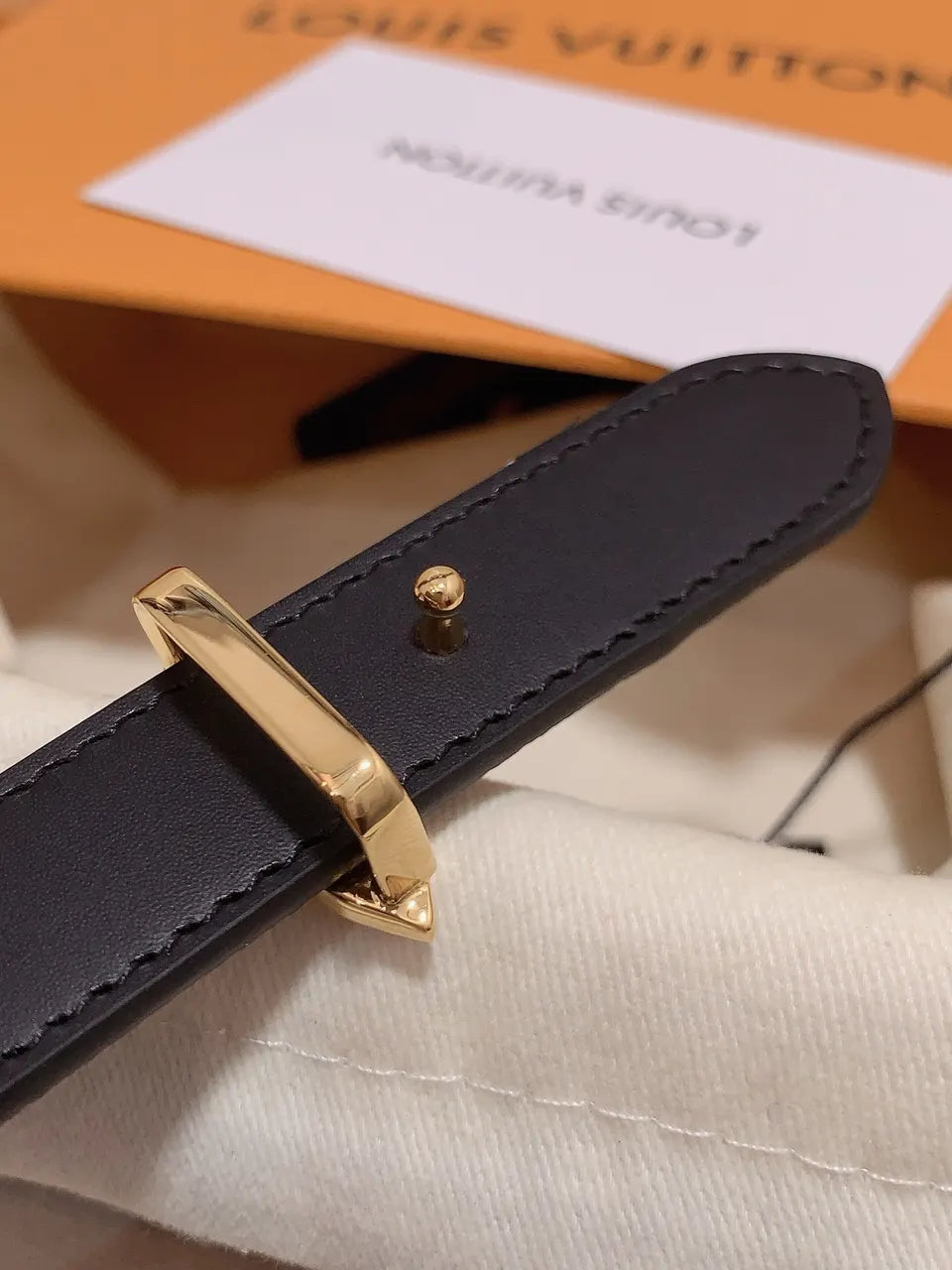 LV Monogram Belt Pink Flower - Hình 4