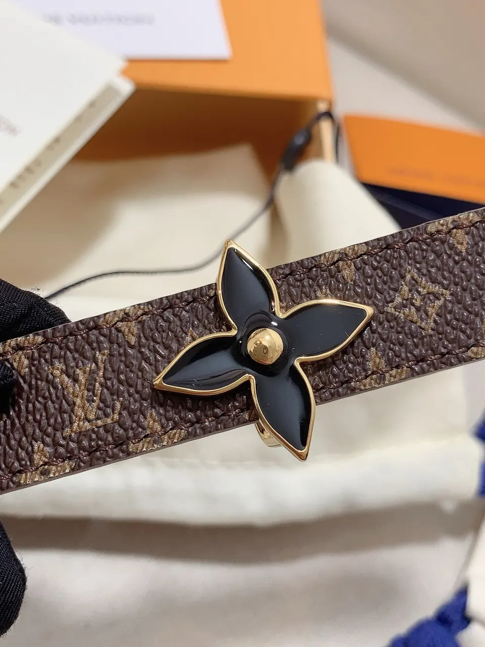 Louis Vuitton Flower Belt Brown - Hình 4