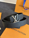 leather Louis Vuitton Embossed Belt