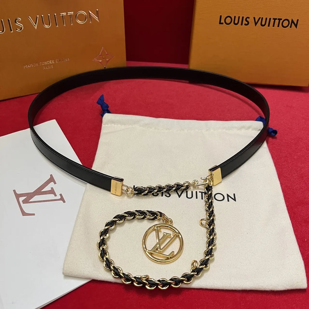 Louis Vuitton Chain Charm Belt
