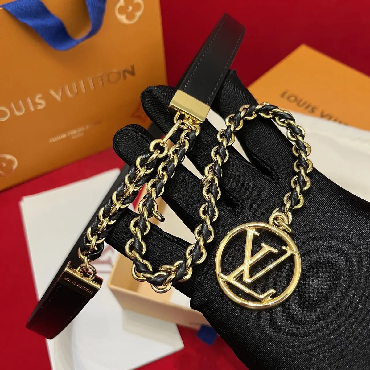 Louis Vuitton Chain Charm Belt - Hình 8