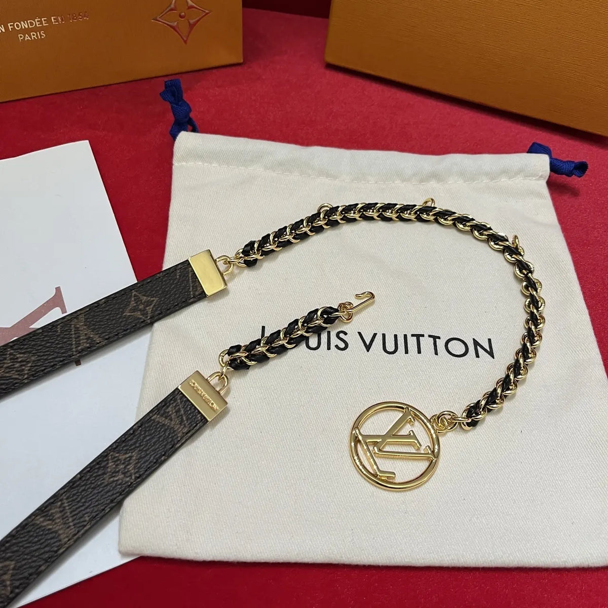 Louis Vuitton Monogram Chain Belt - Hình 2