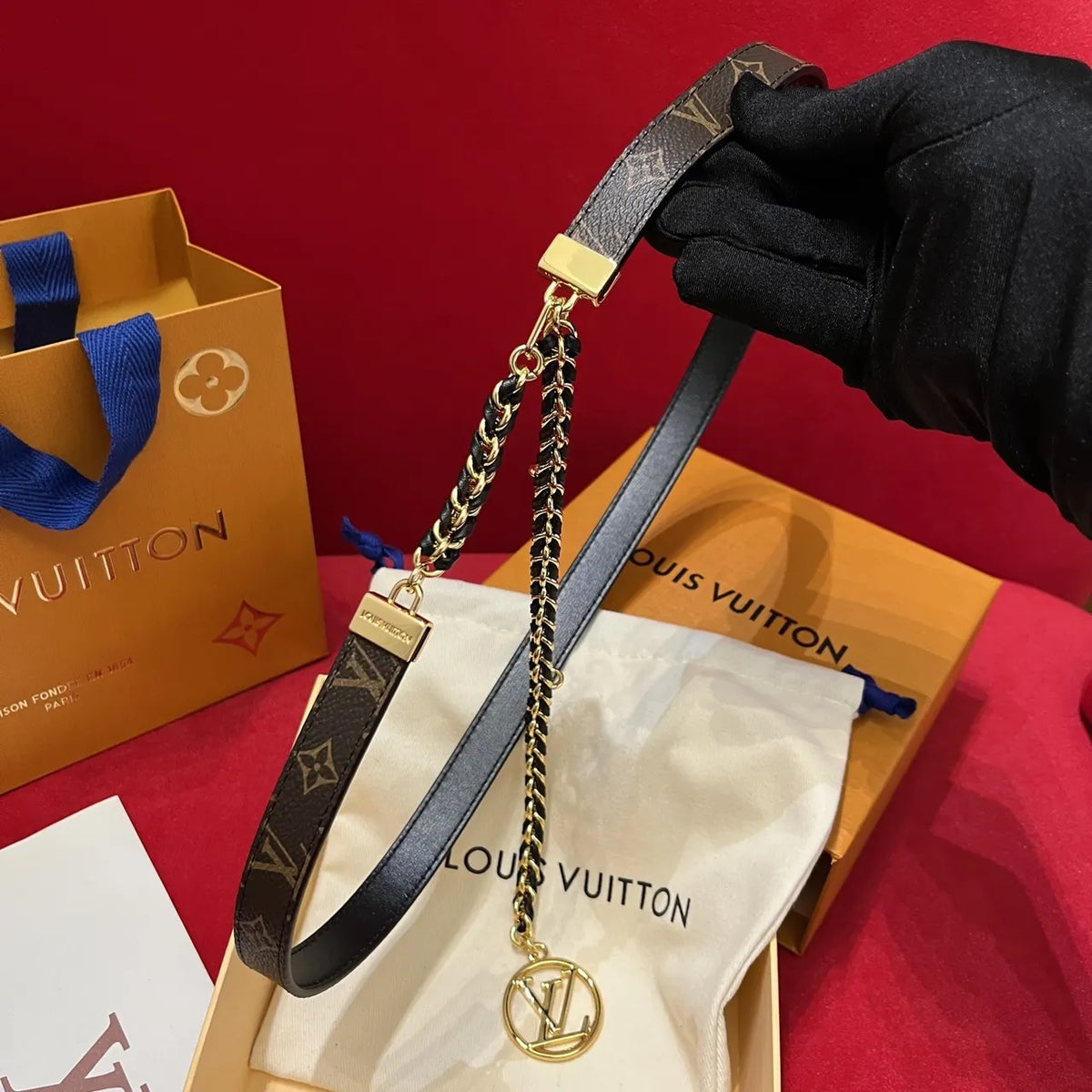 Louis Vuitton Monogram Chain Belt - Hình 6